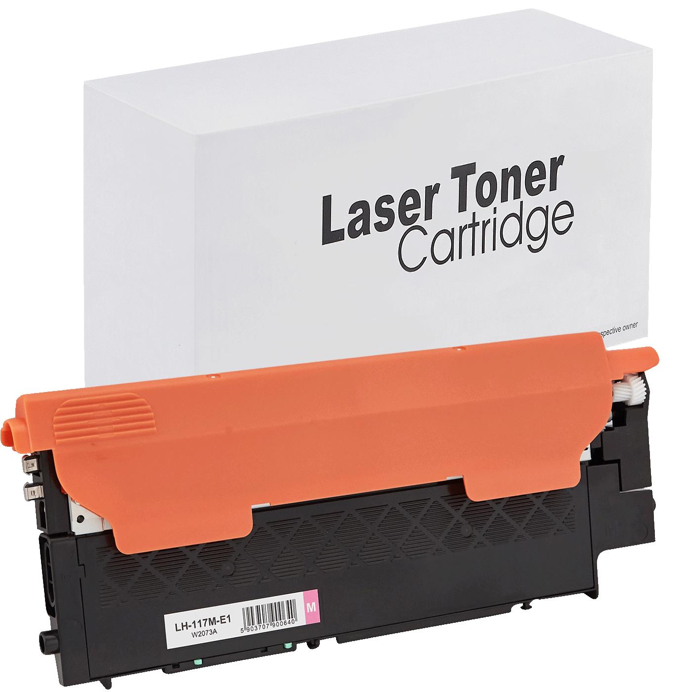 Alternativ zu HP W2073A / 117A Toner Magenta (mit Chip)