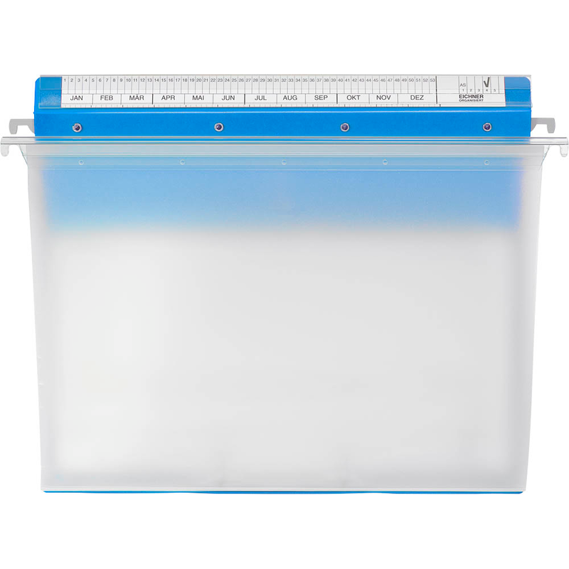 BOI Patienten-Dokumentations-Hängemappe 2-Ringe Click 2 Stationär blau Boden: 2,5 cm, 1 St.