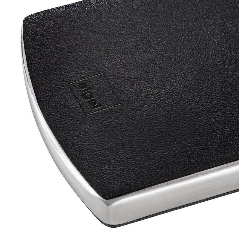 SIGEL Visitenkartenetui schwarz/silber, für bis zu 12 Visitenkarten