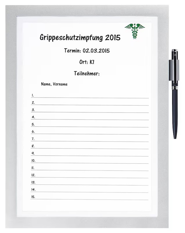 DURABLE Magnetrahmen selbstklebend DURAFRAME NOTE silber A4, 1 St.