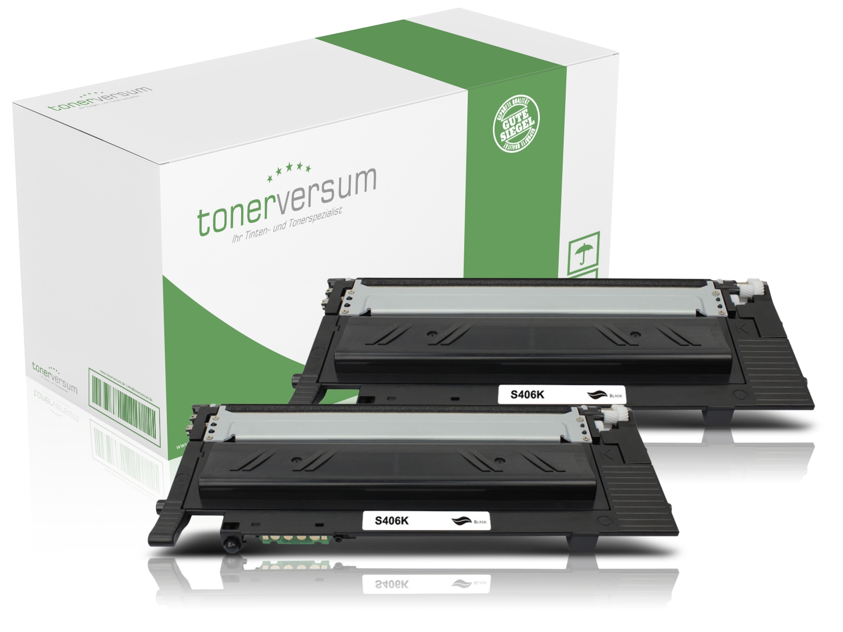 Alternativ zu Samsung CLT-K406S / SU118A Toner Black (2er Pack)