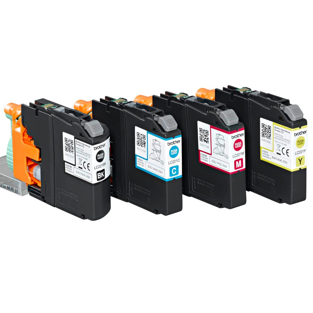 Brother LC-221VALBPDR Tinten Multipack CMYK (4er Set)