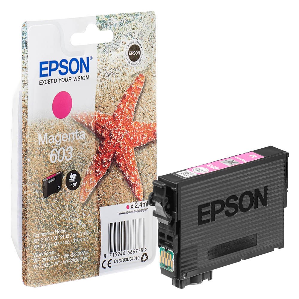 Epson 603 / C13T03U34010 Tinte Magenta