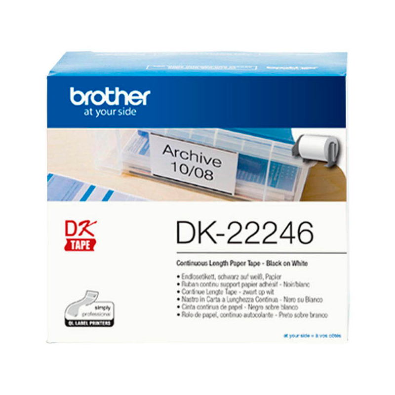 Brother Endlospapierrolle für Etikettendrucker DK22246 weiß, 103,0 mm, 1 x 1 Etiketten