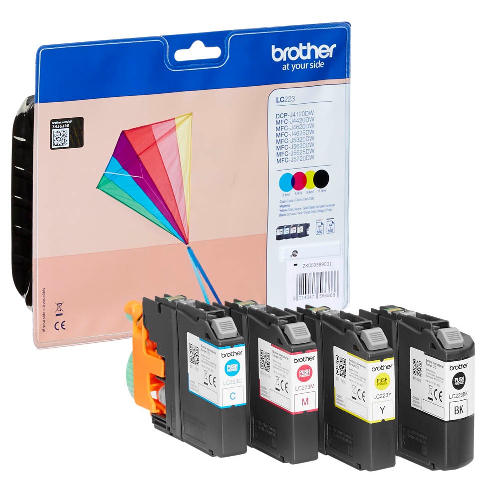 Brother LC-223VALBPDR Tinten Multipack CMYK (4er Set)