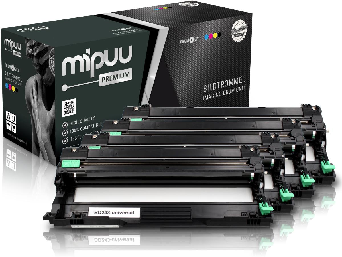 Mipuu Bildtrommel ersetzt Brother DR-243CL Multipack CMYK (4er Set)