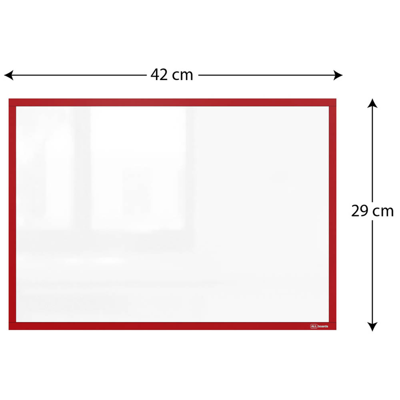 ALLboards Magnetrahmen selbstklebend rot A3, 1 St.