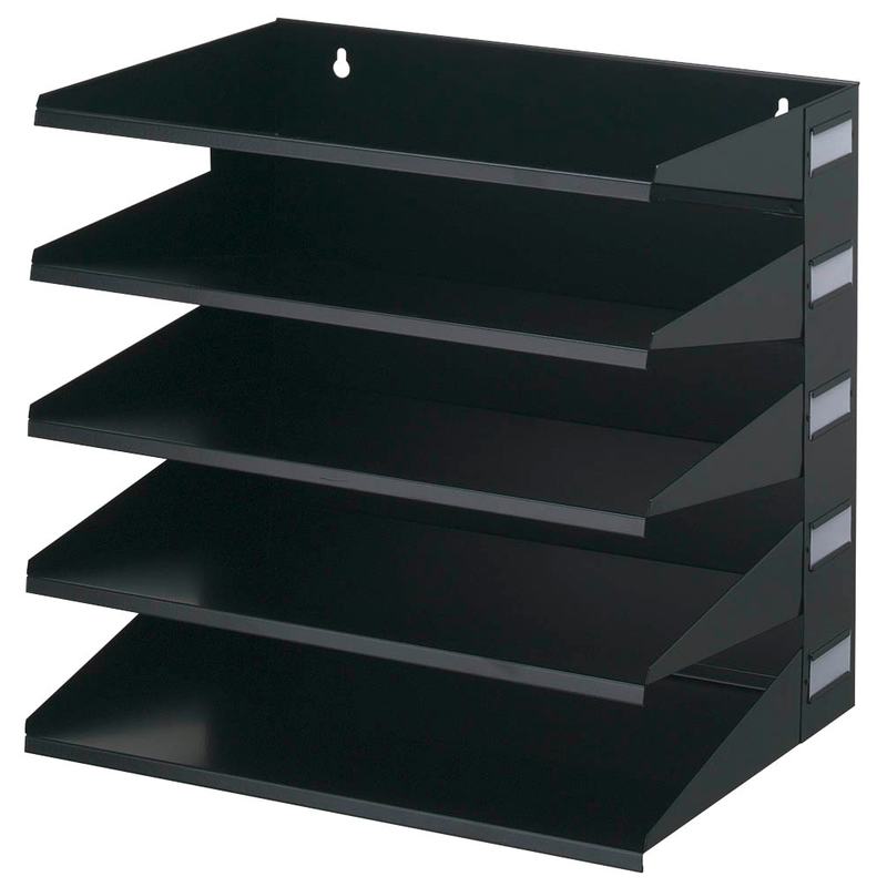 DURABLE Sortierstation schwarz mit 5 Fächern