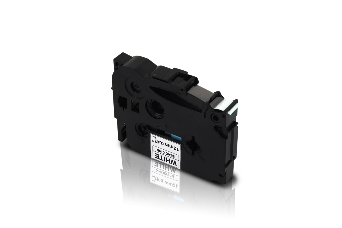Alternativ zu Brother TZe-231 P-Touch Schriftband 12mm schwarz/weiss (10er Pack)