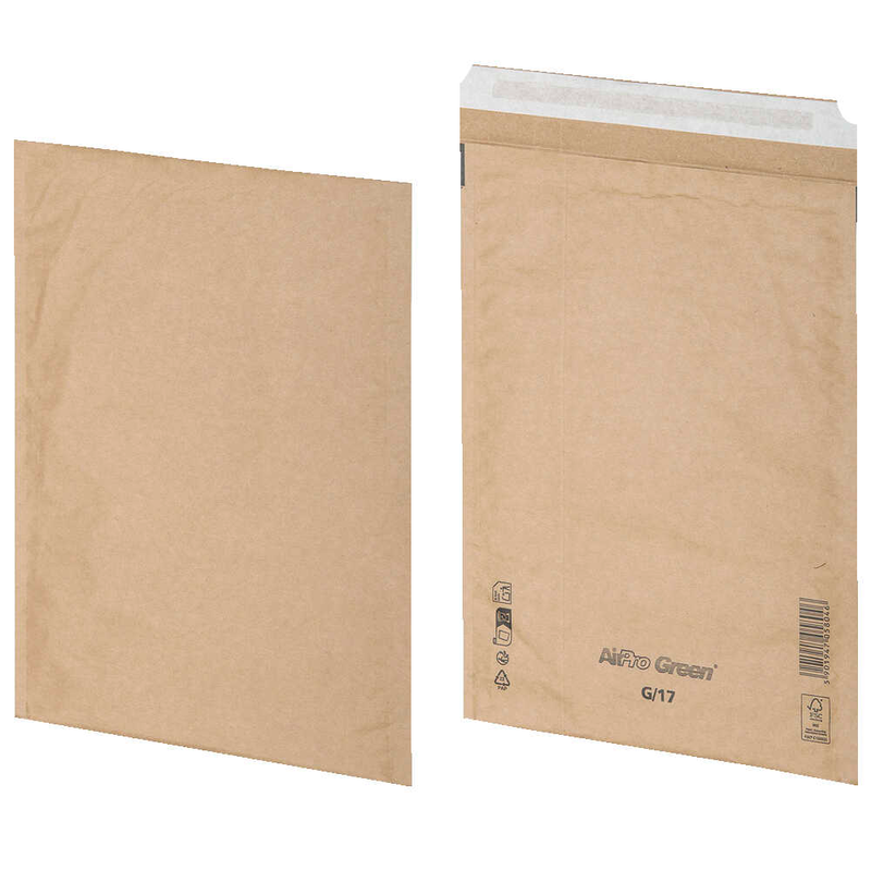BONG Versandtaschen AirPro Green G17 ohne Fenster braun 100 St.