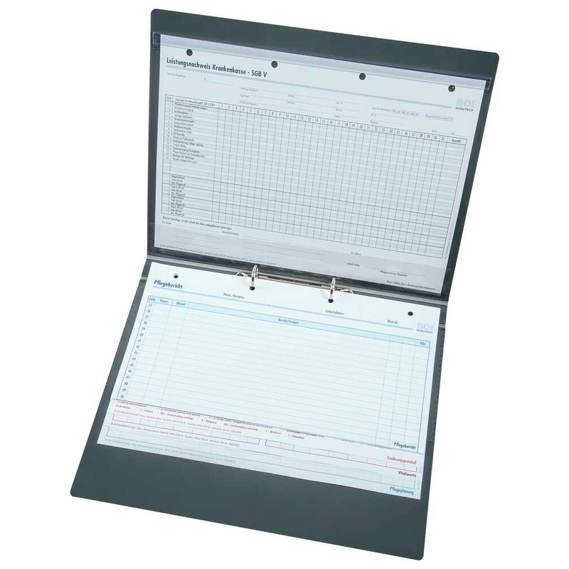 BOI Ringmappe Dura grau, 10 St.