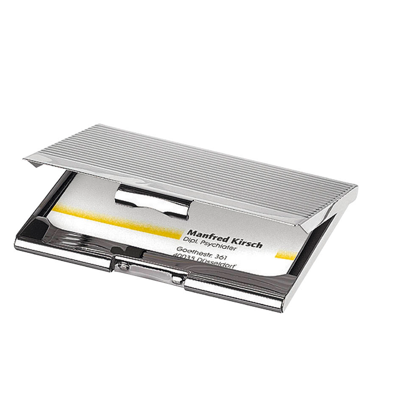 SIGEL Visitenkartenetui silber, für bis zu 20 Visitenkarten