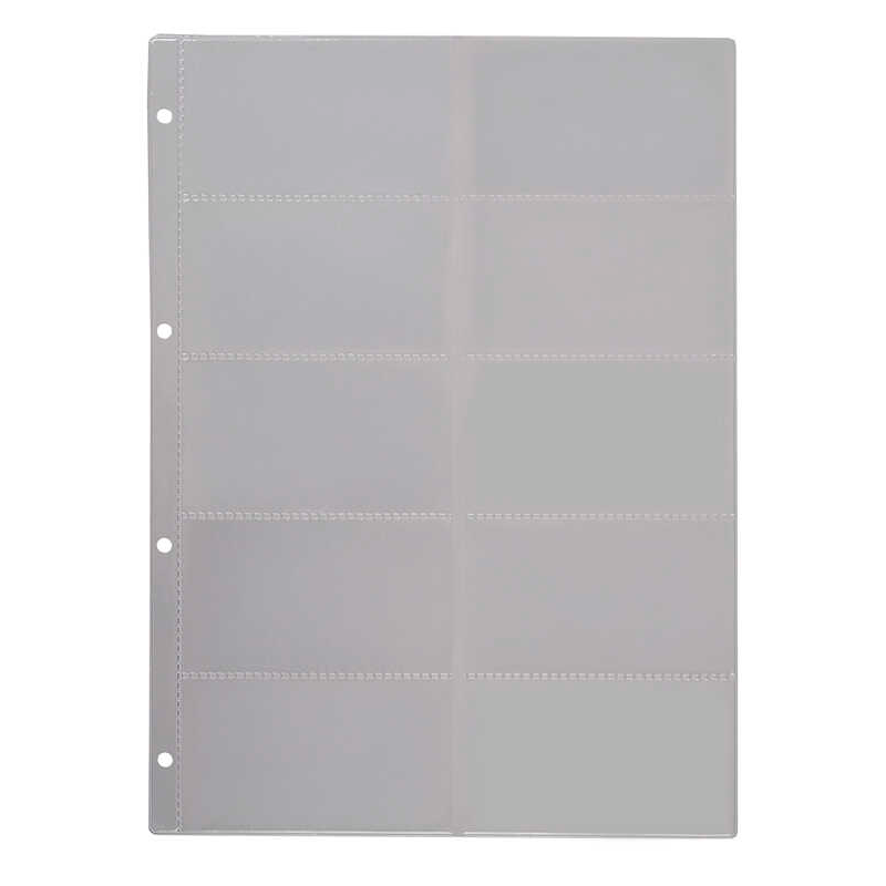 EICHNER Visitenkartenhüllen DIN A4 DIN A4 transparent glatt, 10 St.