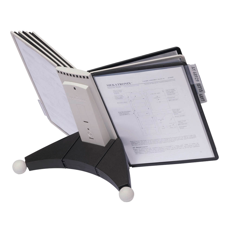 DURABLE Sichttafelsystem SHERPA 10 komplett 563222 DIN A4 farbsortiert mit 10 St. Sichttafeln, 1 St.