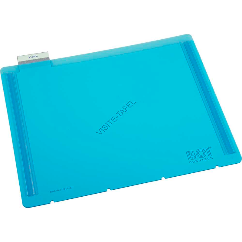 BOI Klemmbretter VISITE 9108-00180 DIN A4 blau Kunststoff, 10 St.