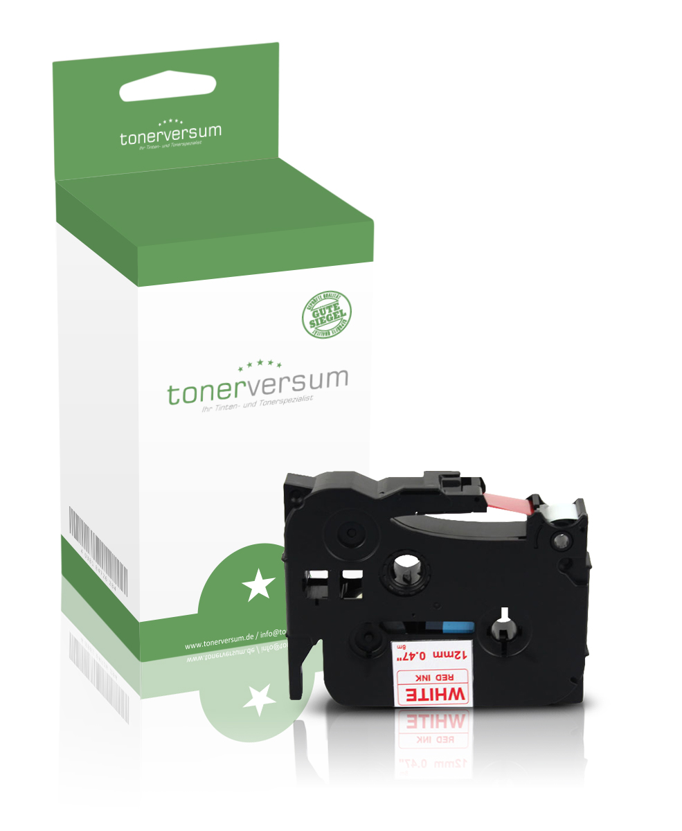 Alternativ zu Brother TZe-232 P-Touch Schriftband 12mm rot/weiss