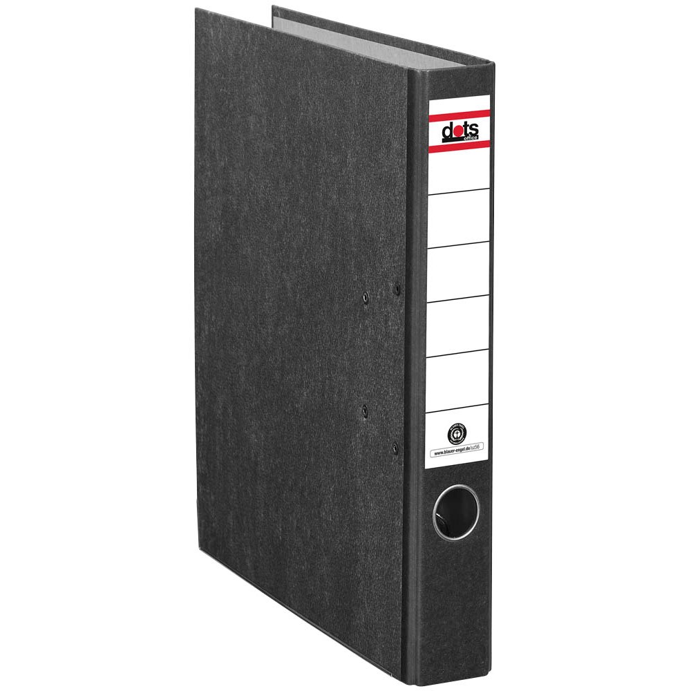 dots Ordner DIN A4 schmal Rückenbreite 5,0 cm schwarz / wolkenmarmor