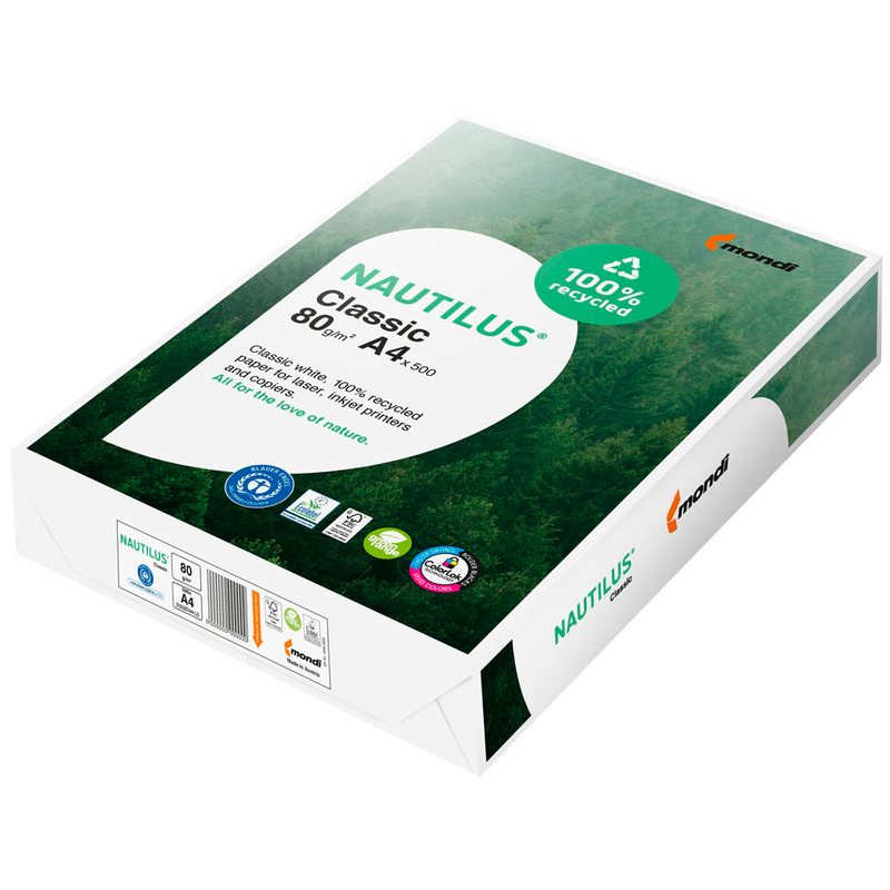 NAUTILUS® Recyclingpapier Classic DIN A4 80 g/qm 500 Blatt