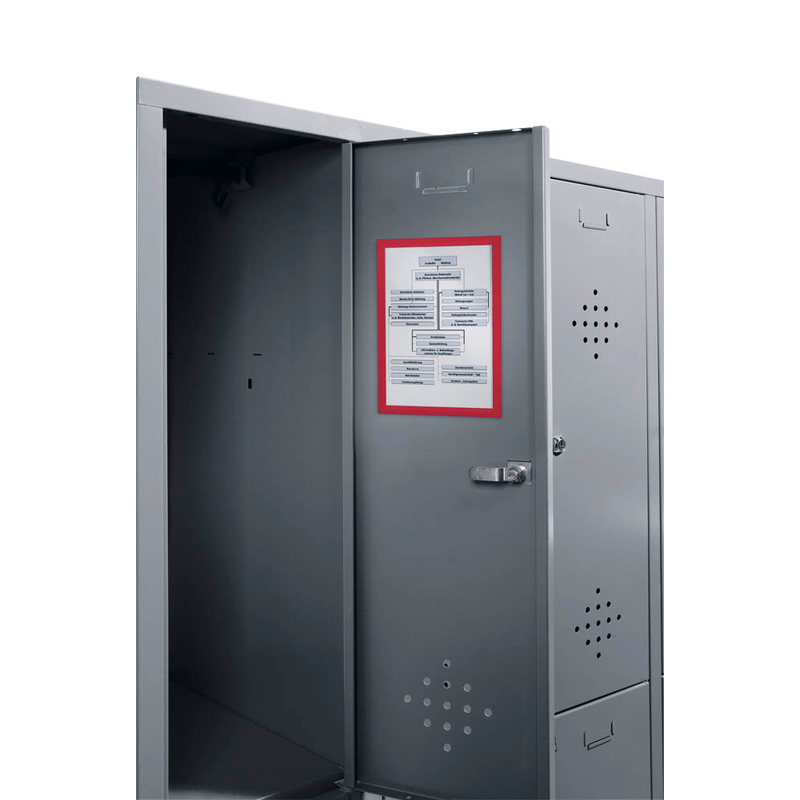 DURABLE Magnetrahmen DURAFRAME® MAGNETIC A4 rot A4, 5 St.