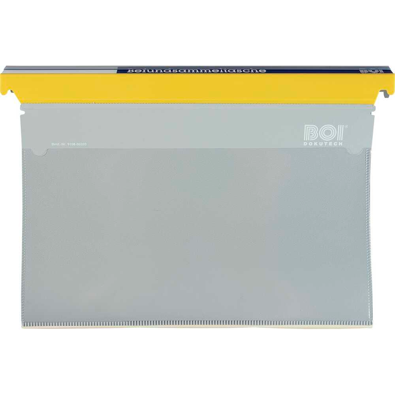 BOI Patienten-Dokumentations-Hängemappe Kunststoff gelb DIN A4 1x 2 Ringe, Q-Mechanik, 10 St.