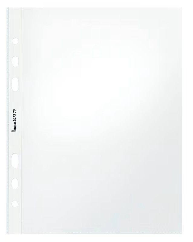 bene Prospekthüllen DIN A5 glasklar glatt 0,06 mm, 100 St.