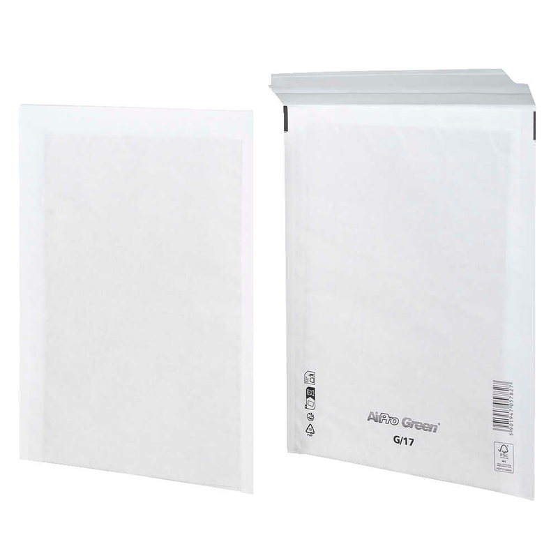 BONG Versandtaschen AirPro Green G17 ohne Fenster weiß 100 St.