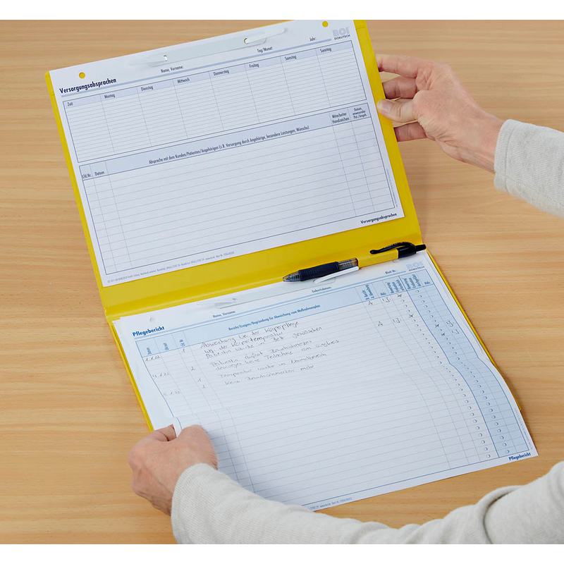 BOI Patienten-Dokumentationsmappe Professional-Line DIN A4 quer gelb, 1 St.