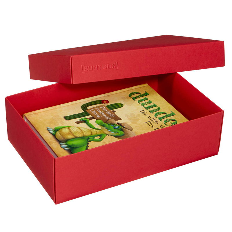 BUNTBOX L Geschenkboxen 3,6 l rot 26,6 x 17,2 x 7,8 cm, 2 St.