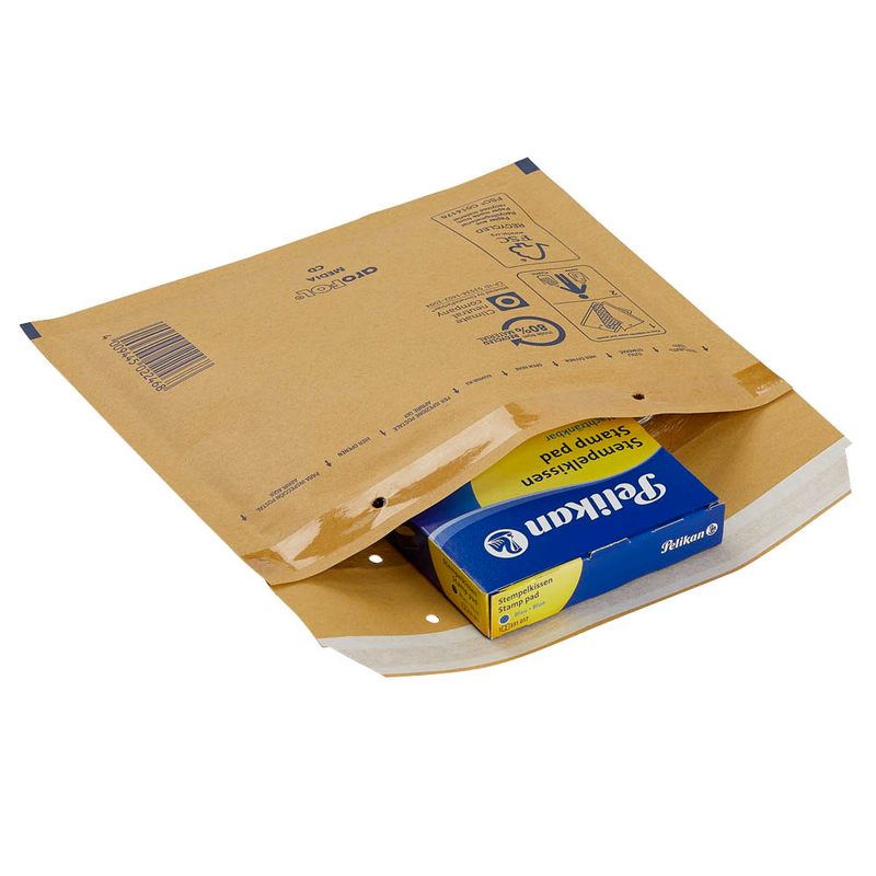 aroFOL® CLASSIC Luftpolstertaschen CD braun 18,0 x 16,5 cm, 100 St.
