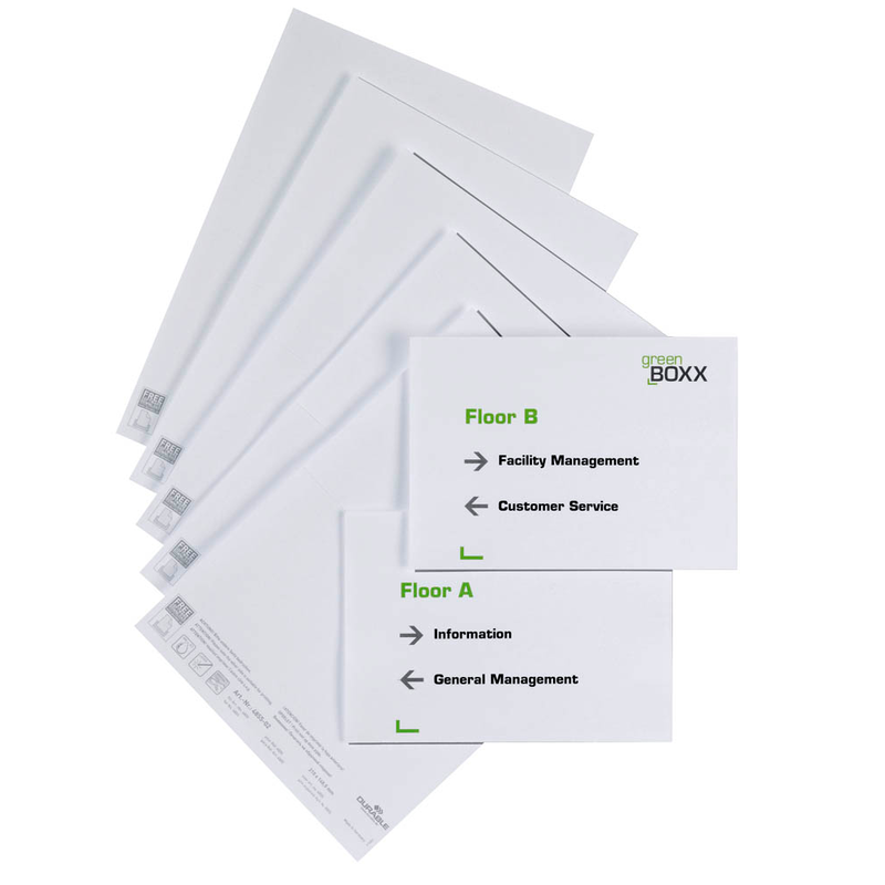 DURABLE Einsteckschilder für Namensschilder DOOR SIGN REFILL 14,8 x 21,0 cm, 20 St.
