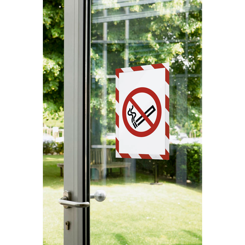 DURABLE Magnetrahmen DURAFRAME® MAGNETIC SECURITY A4 rot A4, 5 St.