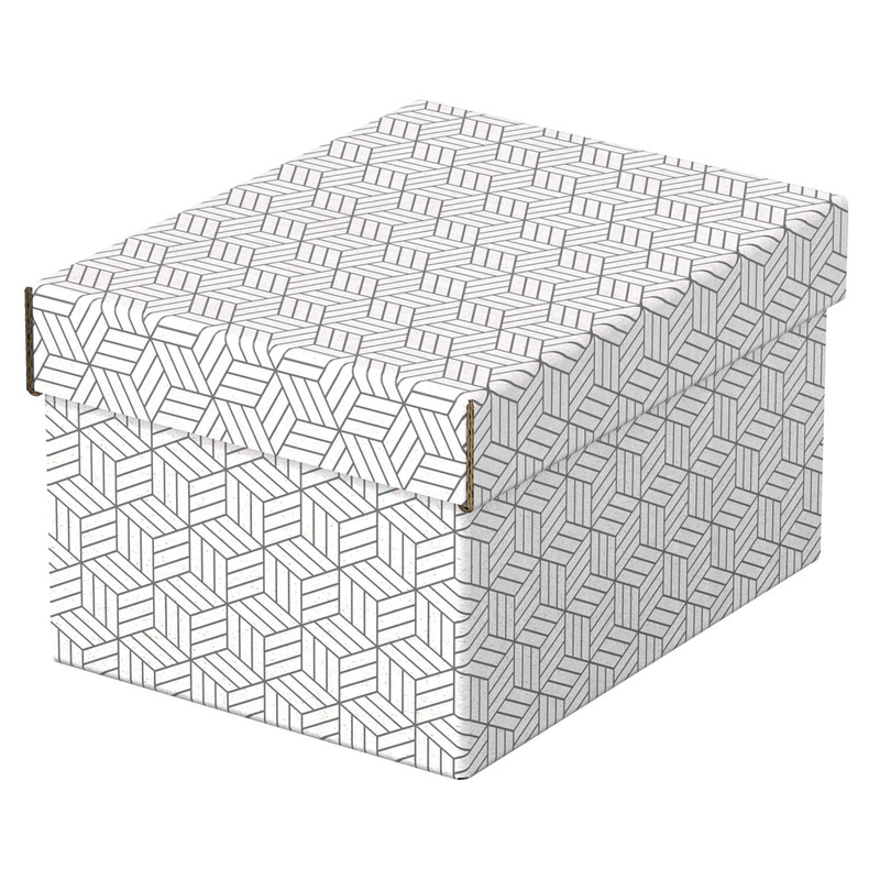 Esselte Home Aufbewahrungsboxen 6,5 l weiß 20,0 x 25,5 x 15,0 cm, 3 St.