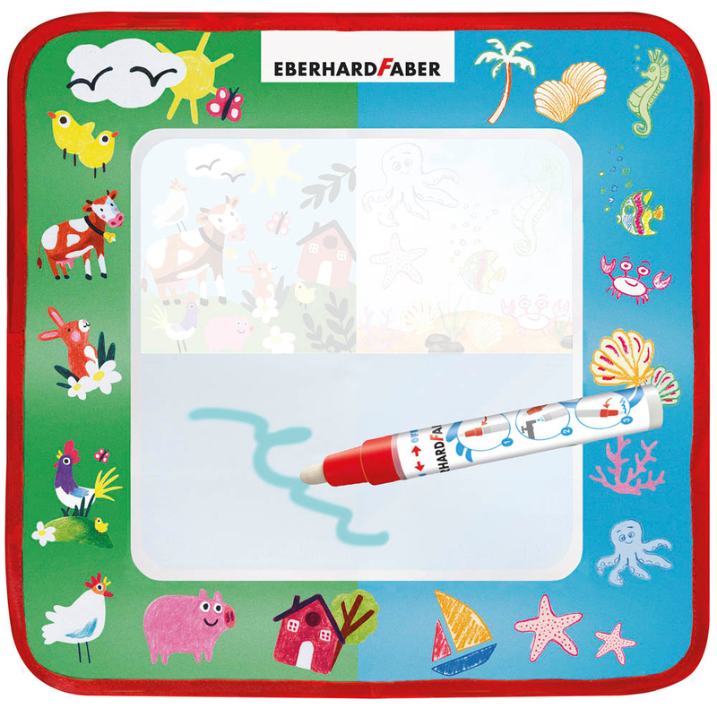 EBERHARD FABER Aqua Fun Malmatte mit Wasserstift, 1 St.