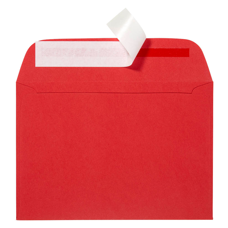 artoz Briefumschläge Mosaic DIN C6 ohne Fenster feuerrot haftklebend 20 St.