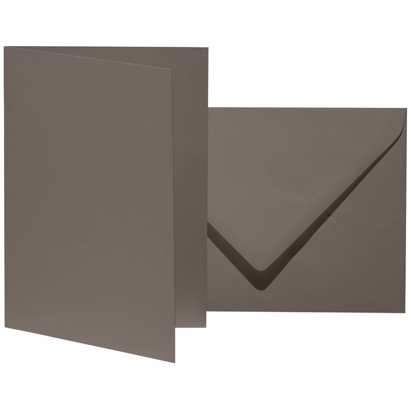 artoz Faltkarten mit Briefumschlägen Mosaic 943601-218 graphit DIN B6, 10 St.