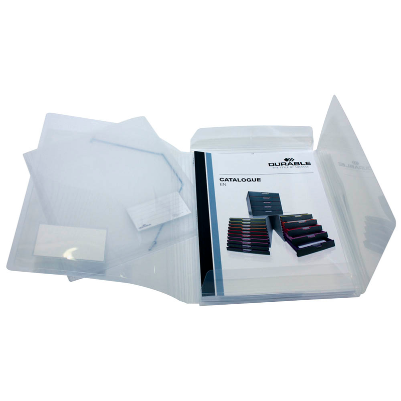 DURABLE Eckspanner DIN A4 schwarz, 5 St.