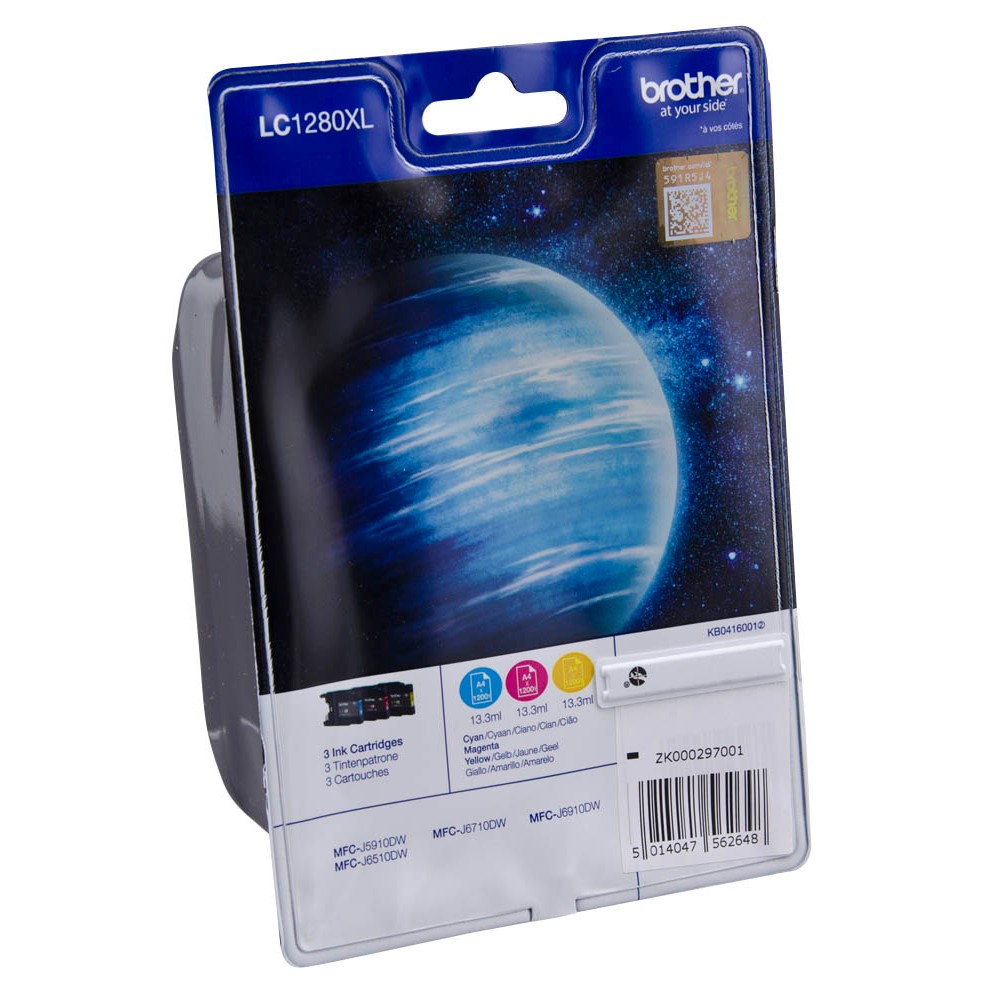 Brother LC-1280 XL Tinten Multipack CMY (3er Set)