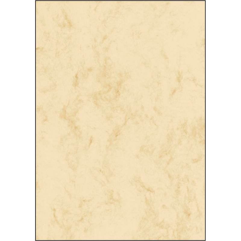 SIGEL Briefpapier Marmor beige DIN A4 200 g/qm 50 Blatt