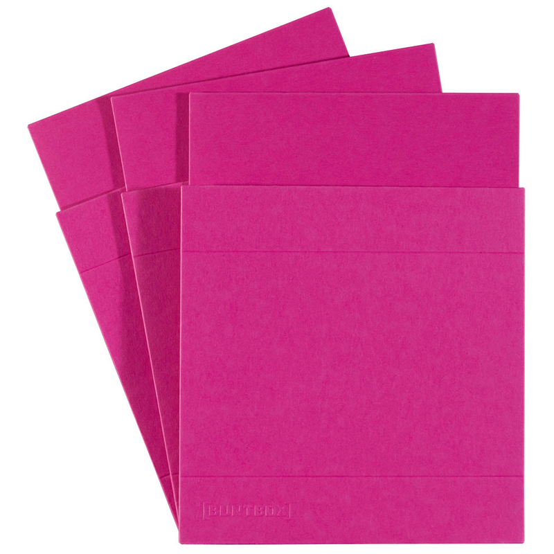 BUNTBOX M Geschenkboxen 1,1 l pink 17,0 x 11,0 x 6,0 cm, 3 St.