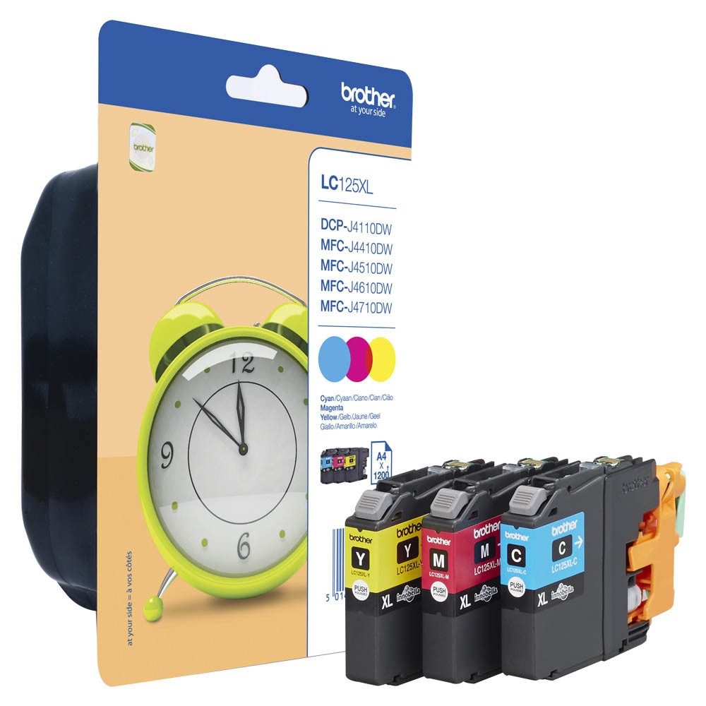 Brother LC-125 XL Tinten Multipack CMY (3er Set)