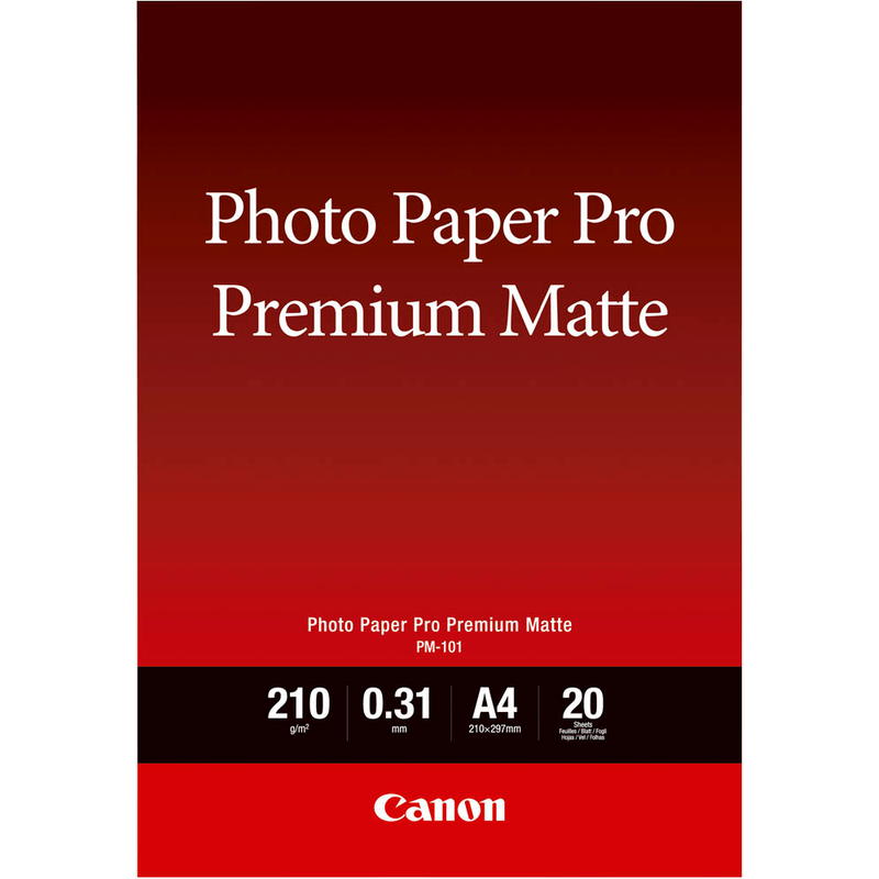 Canon Fotopapier PM-101 DIN A4 matt 210 g/qm 20 Blatt
