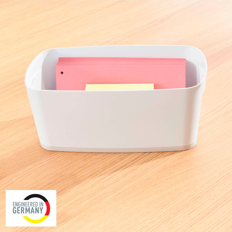 LEITZ MyBox Aufbewahrungsbox 5,0 l perlweiß/grau 31,8 x 19,1 x 12,8 cm, 1 St.