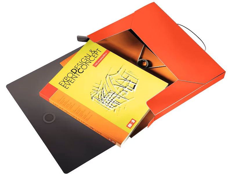 LEITZ Heftbox Solid 4568 3,0 cm hellrot, 1 St.