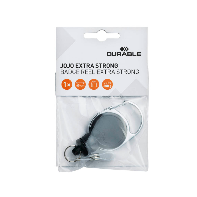 DURABLE Ausweishalter Jojo EXTRA STRONG schwarz, 1 St.