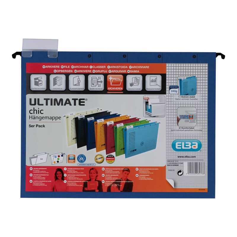 ELBA Hängemappen chic ULTIMATE dunkelblau, 5 St.