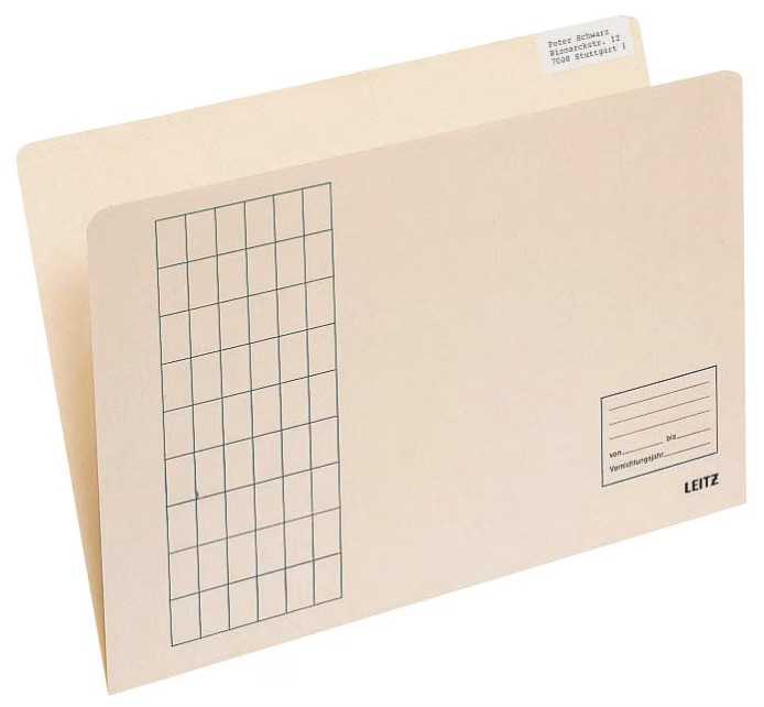 LEITZ Einstellmappen 2433 DIN A4 chamois, 100 St.