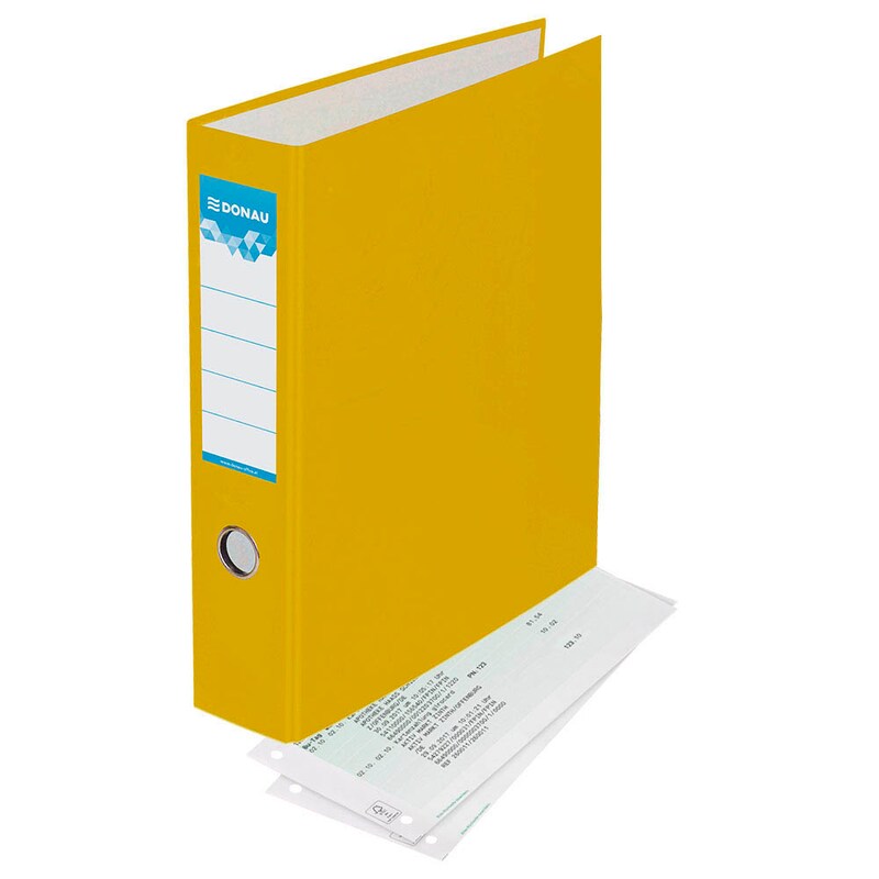 DONAU Doppelordner gelb Karton 7,5 cm, 1 St.