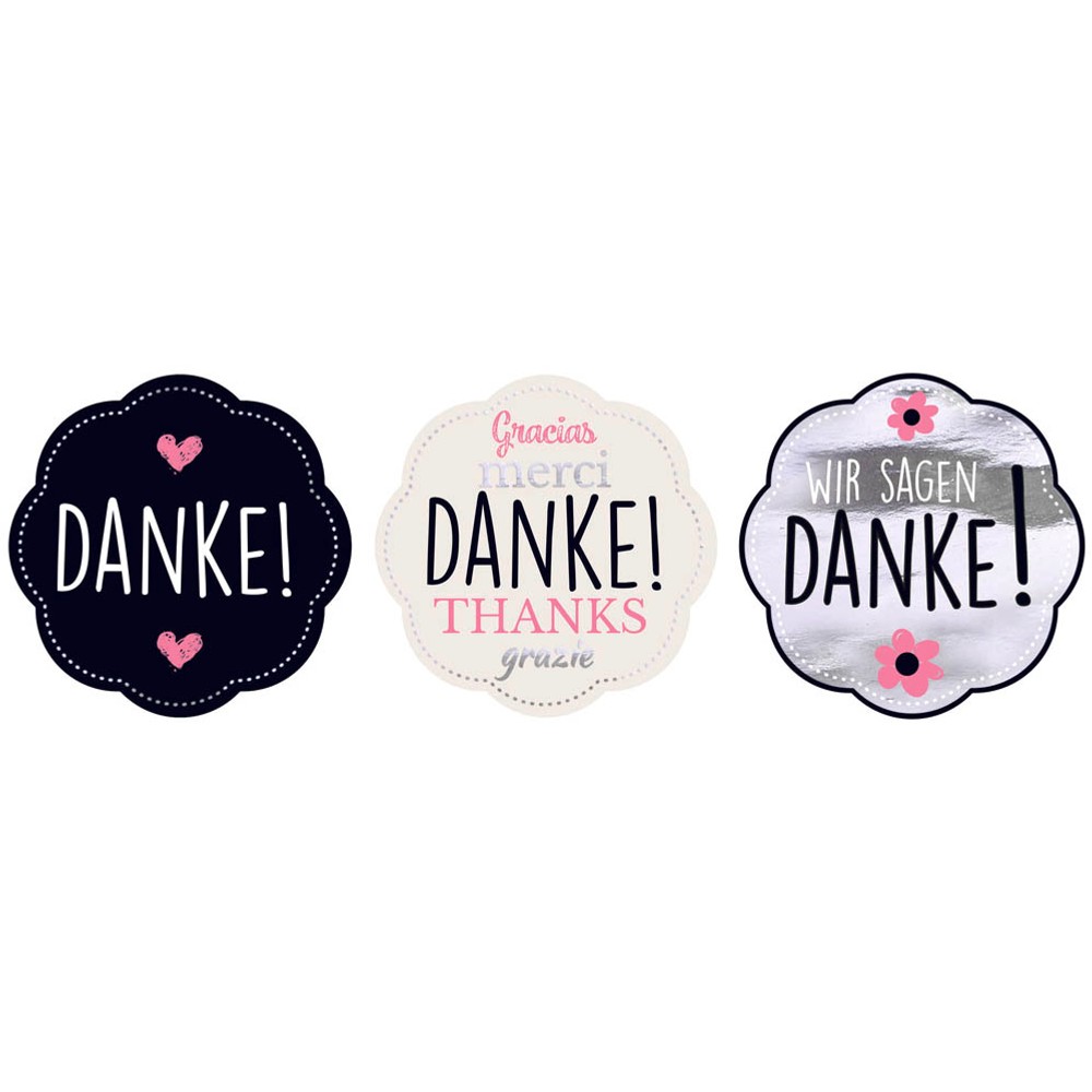 Avery Zweckform 56856 Danke Aufkleber (1 Rolle a 50 Stück)