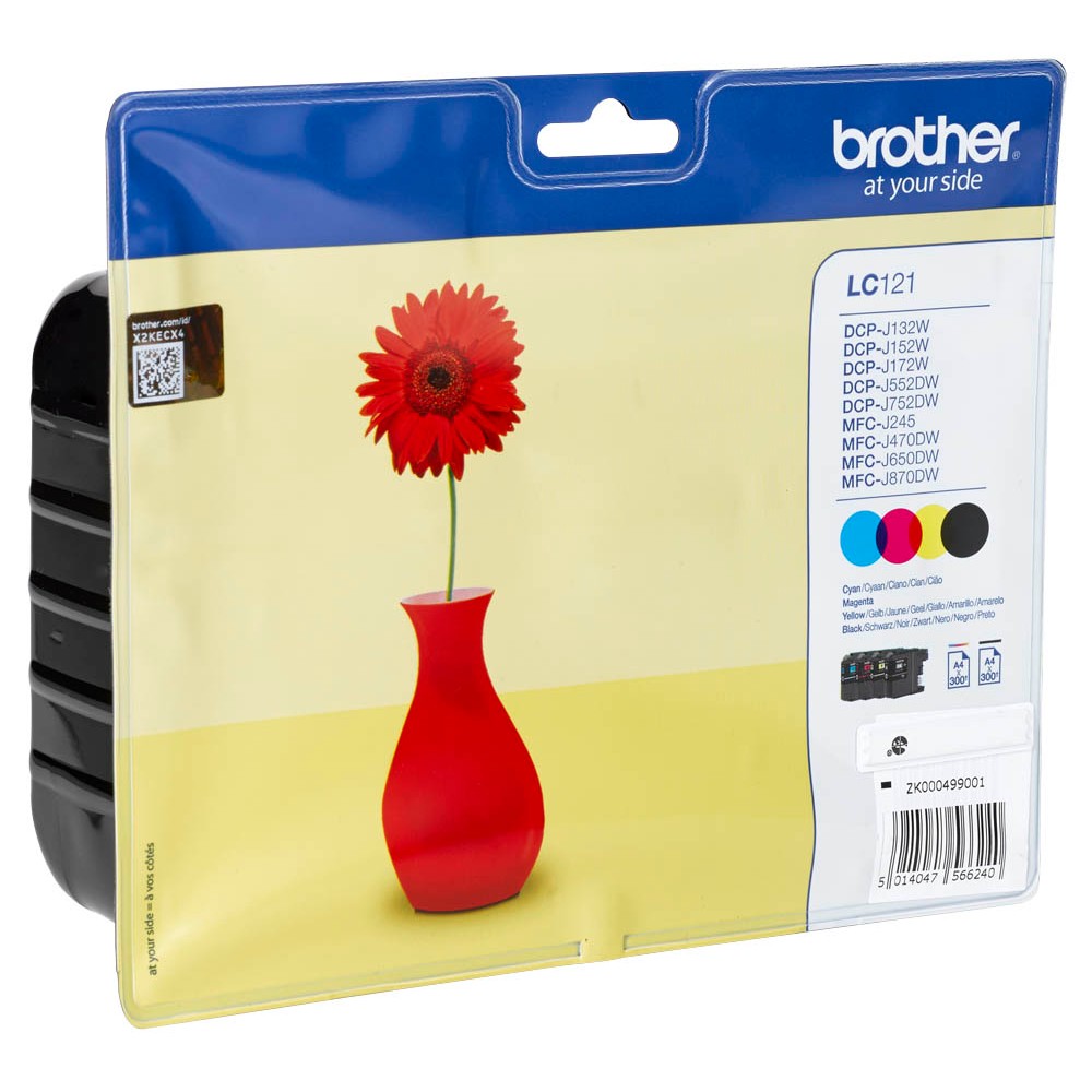 Brother LC-121VALBPDR Tinten Multipack CMYK (4er Set)
