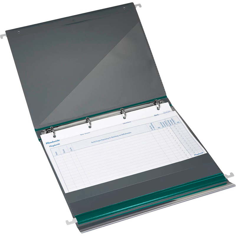 BOI Patienten-Dokumentations-Hängemappe 4-Ringe PMH4R grün Boden: 2,5 cm, 1 St.